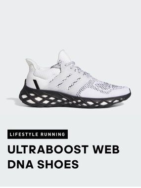 Adidas Ultraboost Web DNA Shoes - White & Black